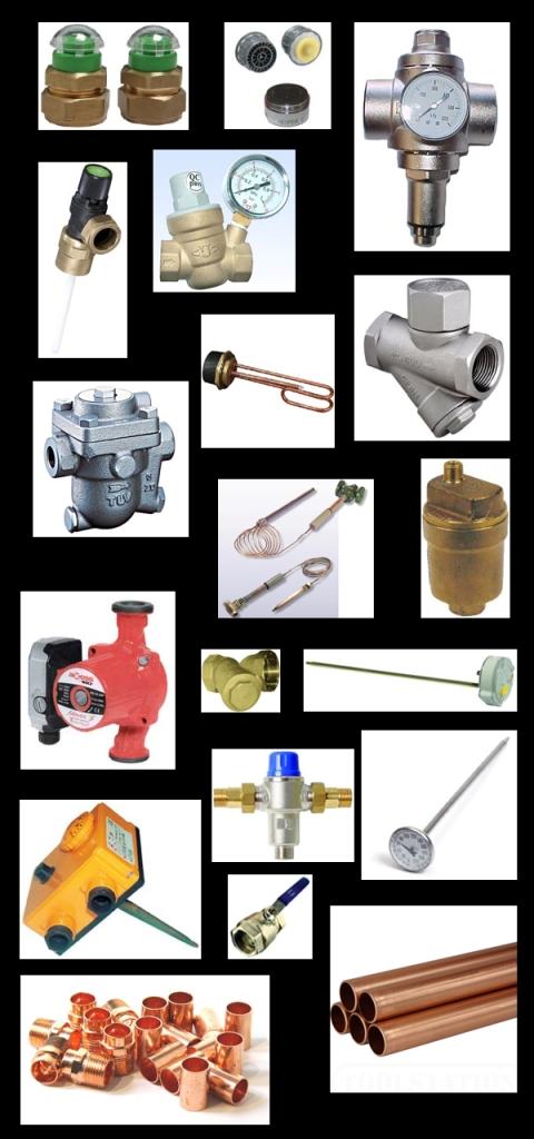 Valves and draincocks and mixing valves and accessories